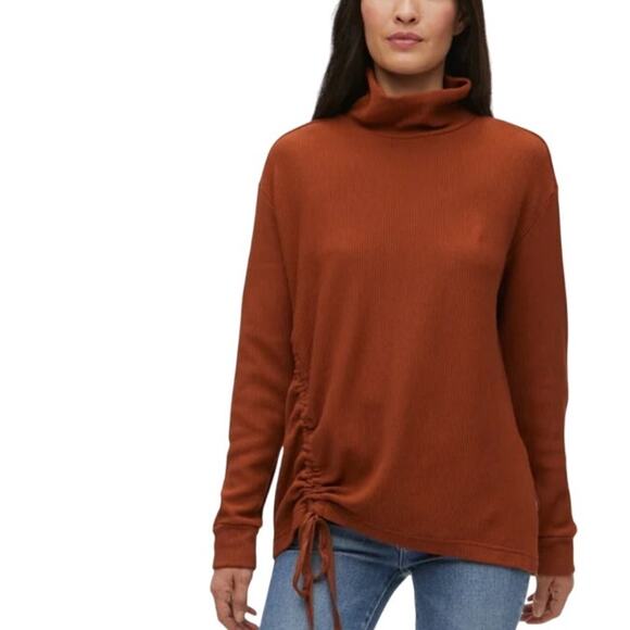 Michael Stars Los Angeles I Donna Tunic Rustique Ribbed Knit Turtleneck Top - S - Picture 2 of 10